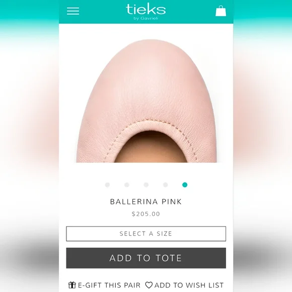 Tieks Ballerina Pink Ballet Flats - Picture 7 of 7